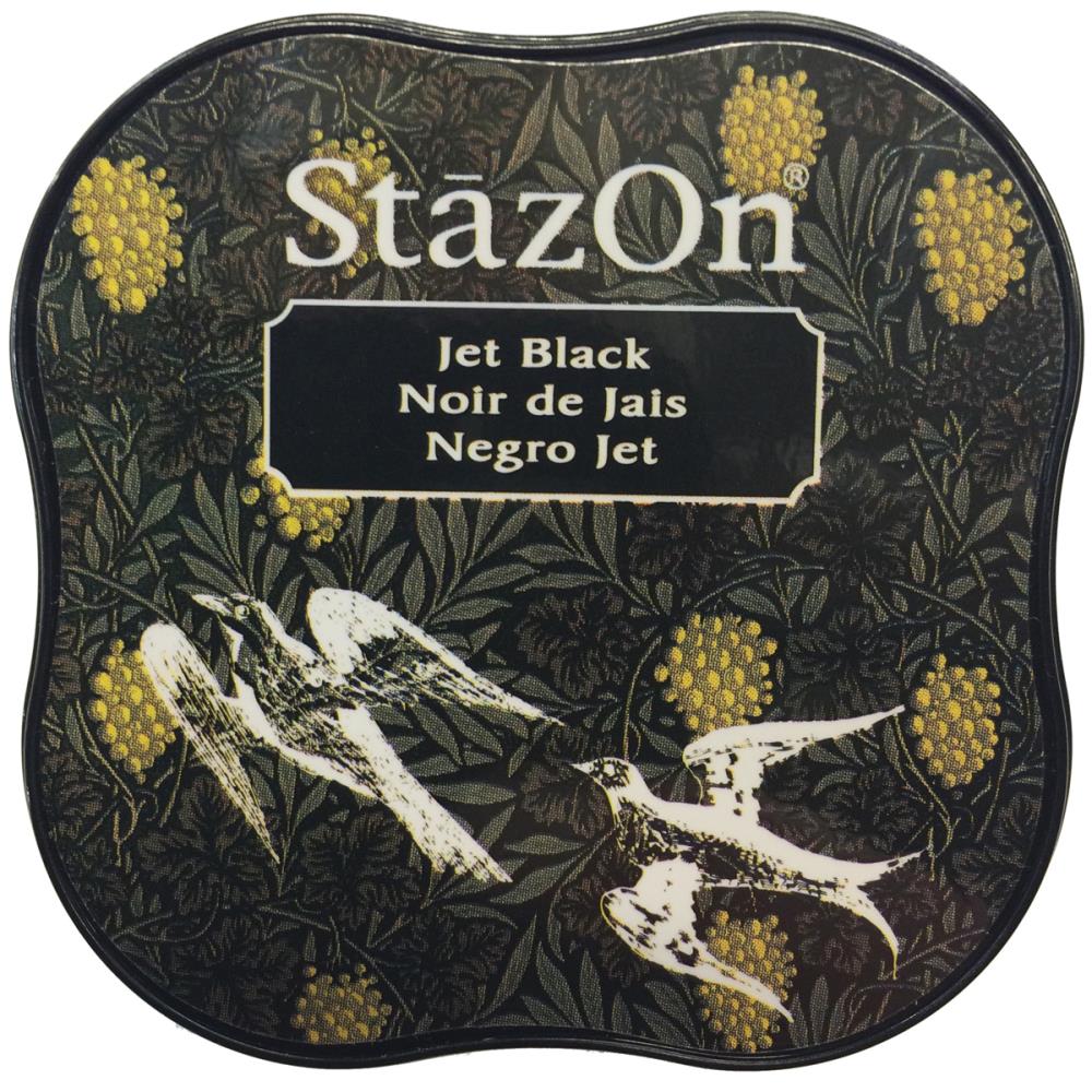 דיו יבש - StazOn Midi Ink Pad - Jet Black