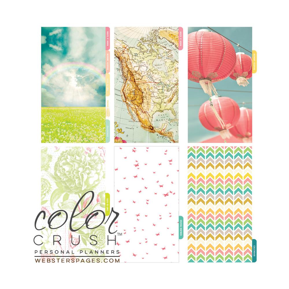 Color Crush Personal Planner Divider Set Kit - Life Is Beautiful