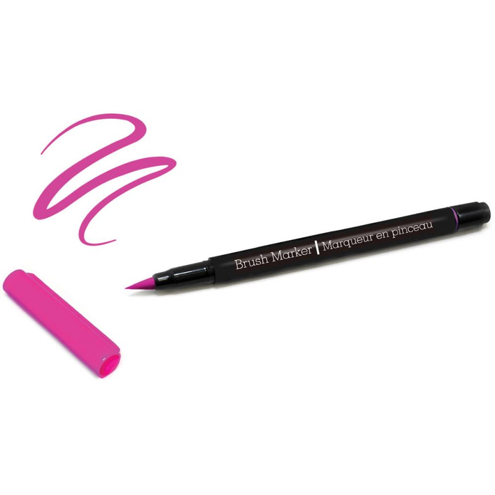 Color Factory Long-Tip Brush Marker - Hot Pink