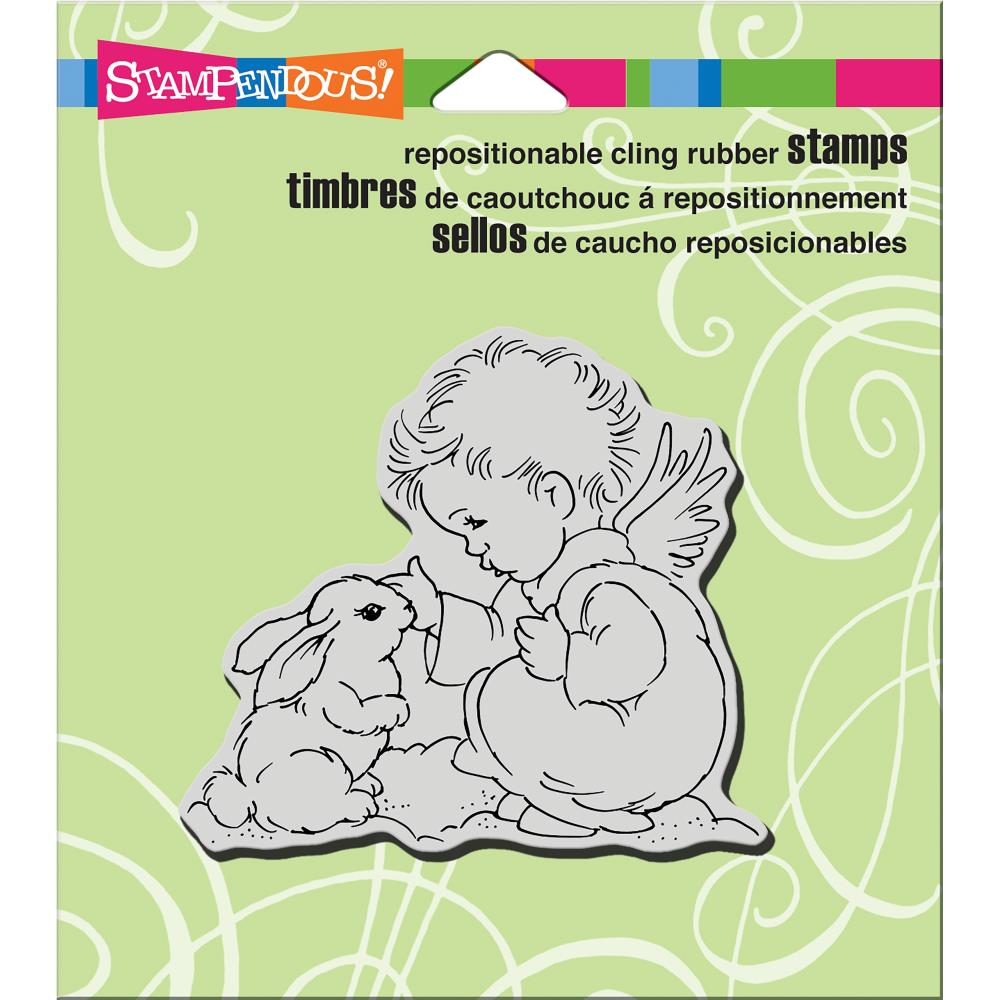 חותמת קלינג - Cling Stamp - Bunny Cherub