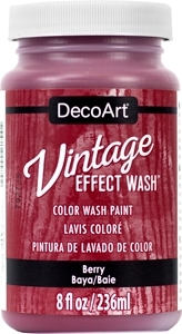 Vintage Effect Wash - Berry