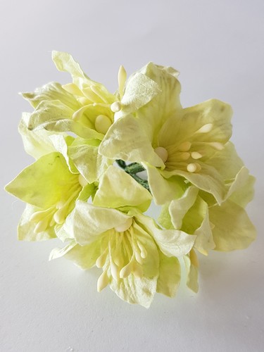 פרחי נייר - ליליות - ירוק בהיר