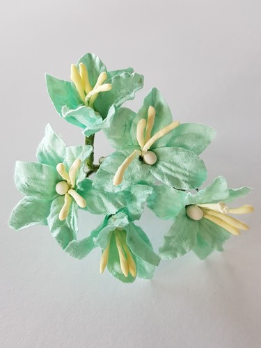 פרחי נייר - מיני לילי 5 יחידות - אקווה