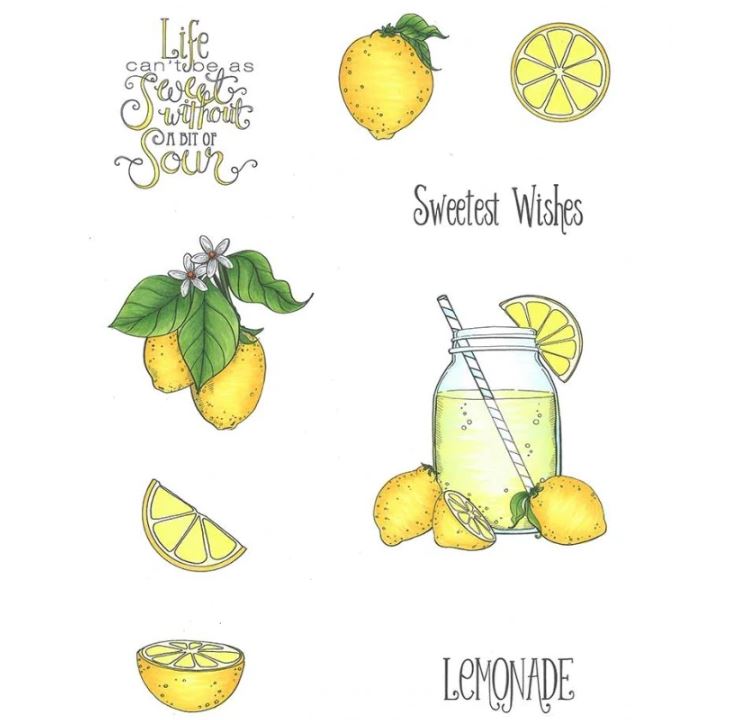 סט חותמות סיליקון - Lemonade