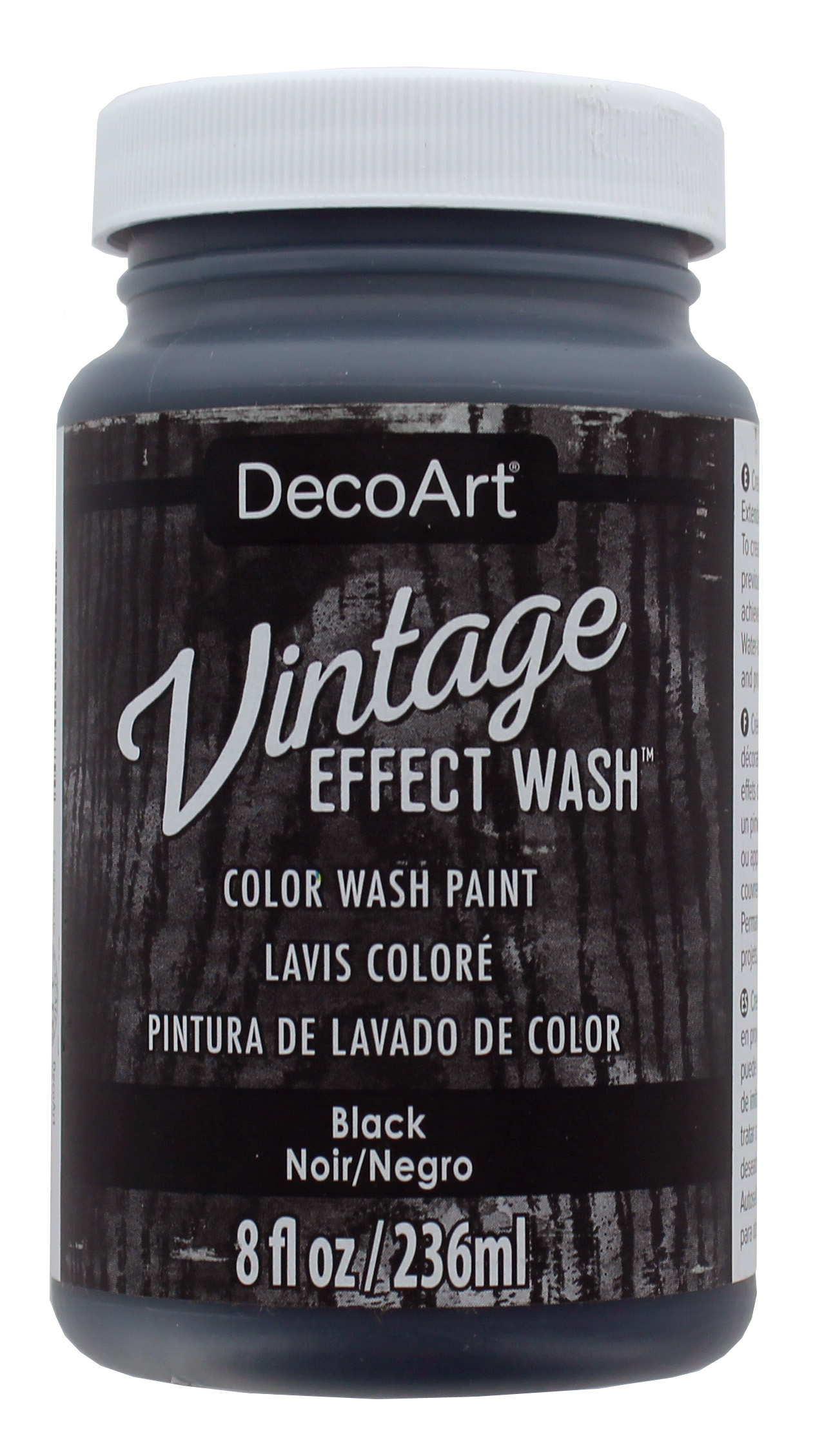 Vintage Effect Wash - Black