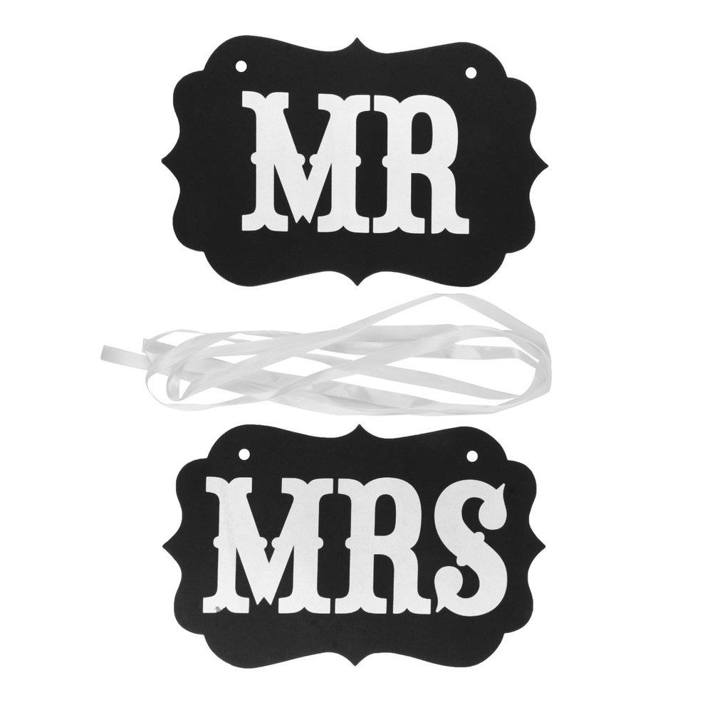 באנר לחתונה - MR / MRS