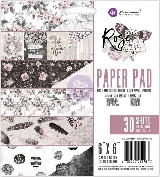 6X6 Paper Pad - Rose Quartz