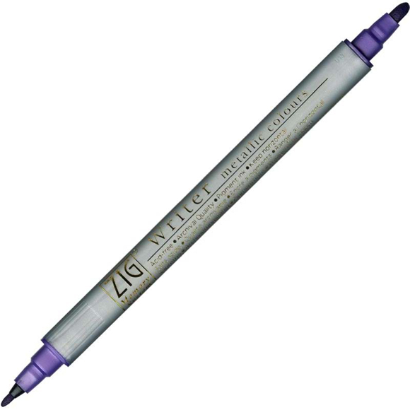 טוש Zig Writer Metallic Marker - Violet