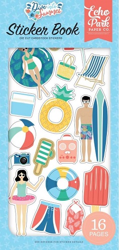 ספר מדבקות - Dive Into Summer Cardstock Sticker Book