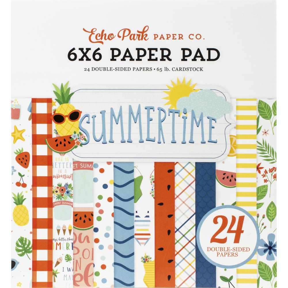 מארז קארדסטוק 6&quot; - Summertime Double-Sided Paper Pad