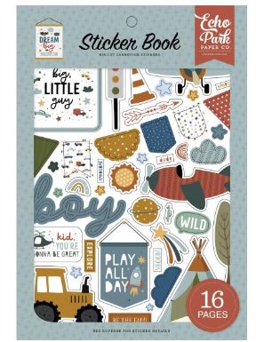 ספר מדבקות - Echo Park Sticker Book - Dream Big Little Boy