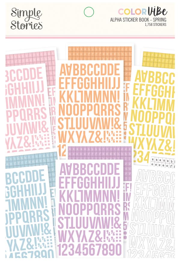 מארז מדבקות Color Vibe Alpha Sticker Book-Spring - ABC