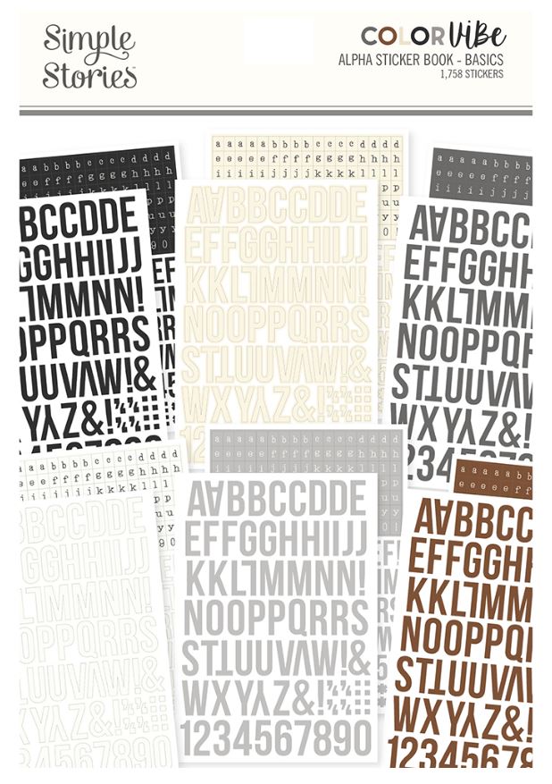 מארז מדבקות Color Vibe Alpha Sticker Book-Basics - ABC