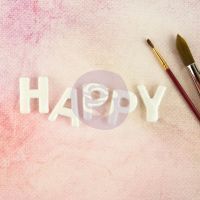 Thread Letters - HAPPY