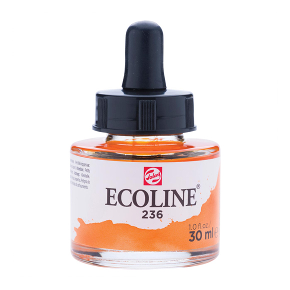 דיו נוזלי - Ecoline Ink 236 Light Orange