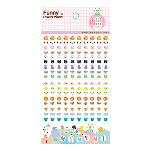 מדבקות שקופות Funny Sticker -Minimi