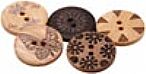 Hand Painted Wooden Buttons 002