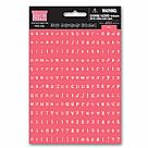 Mini Alphabet Stickers - Kisses