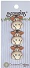 Bazooples Buttons - Gertrude the Giraffe