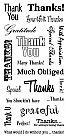 Thank You Words Clear Stamp Set