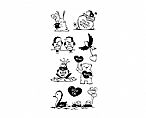 Aimal Hearts Clear Stamp Set