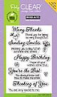 Sending Smiles Message - Clear Stamp Set