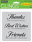 Friends And Treasures Cling Stamp Set