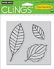 Three Leaves Cling Stamp Set