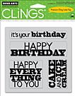 Birthday Cling Stamp Set