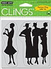 Silhouette Women Cling Stamp Set