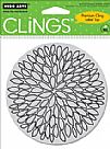 Large Open Flower Cling Stamp Set