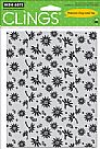Asian Flower Pattern Cling Stamp Set