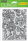 Flower pattern Cling Stamp Set