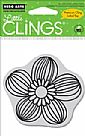 Bold Line Flower Cling Stamp Set