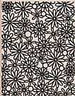 Daisy Outline Patternv Wood Mounted Stamp