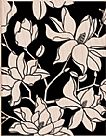 Large Flower Pattern Wood Mounted Stamp