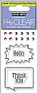 Hello Bubble -Sparkle Clear Stamp Set