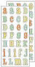 Paisley &amp; Petals Puff Alphabet Stickers