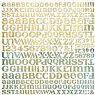 stella ruby Abc Cardstock Stickers 30X30
