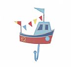 Boats Single Hooks- סירה עם דגלים