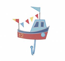 Boats Single Hooks- סירה עם דגלים