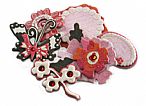 Sparkle Chip Pink Plum Collection Chipboard