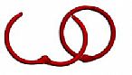 טבעות לאלבומים- 12486 - Binding Rings: Small Red