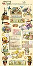 גיליון מדבקות וינטאג'- Spring Joys Heartwarming Vintage Card Stock Sticker