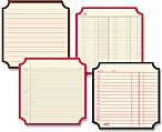 Die cut mini classic label papers