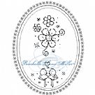 Frame - Oval Birds Clear Stamp