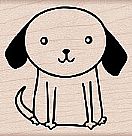 Big Dog Wood Mounted Stamp