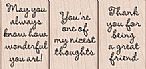 Nicest Thoughts Wood Mounted Stamp