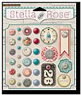 Stella and rose- decorative brads- lovely