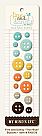 Line and Dandy Buttons- True Blue